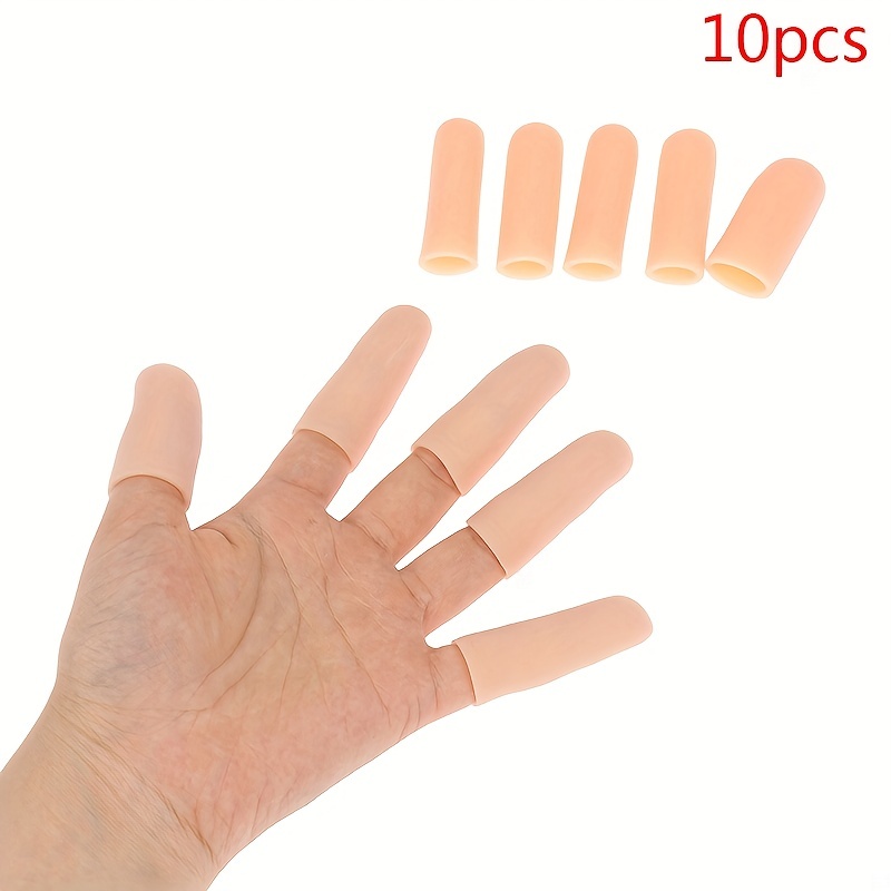 Benda per mano con protezione per le dita in gel di silicone da 10  pezzi/set per la protezione del pollice