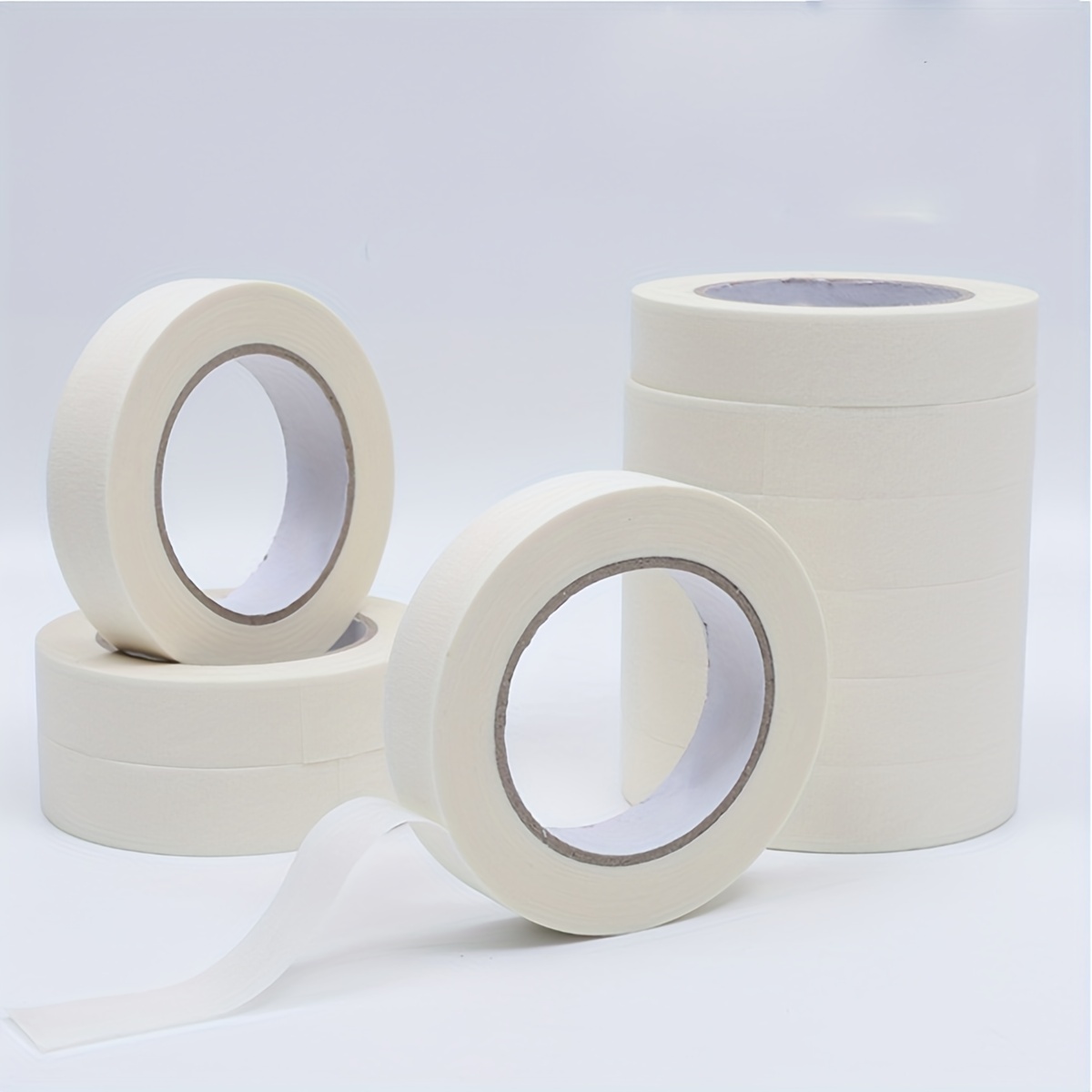 Beige White Masking Tape Multi size General Purpose Painters - Temu