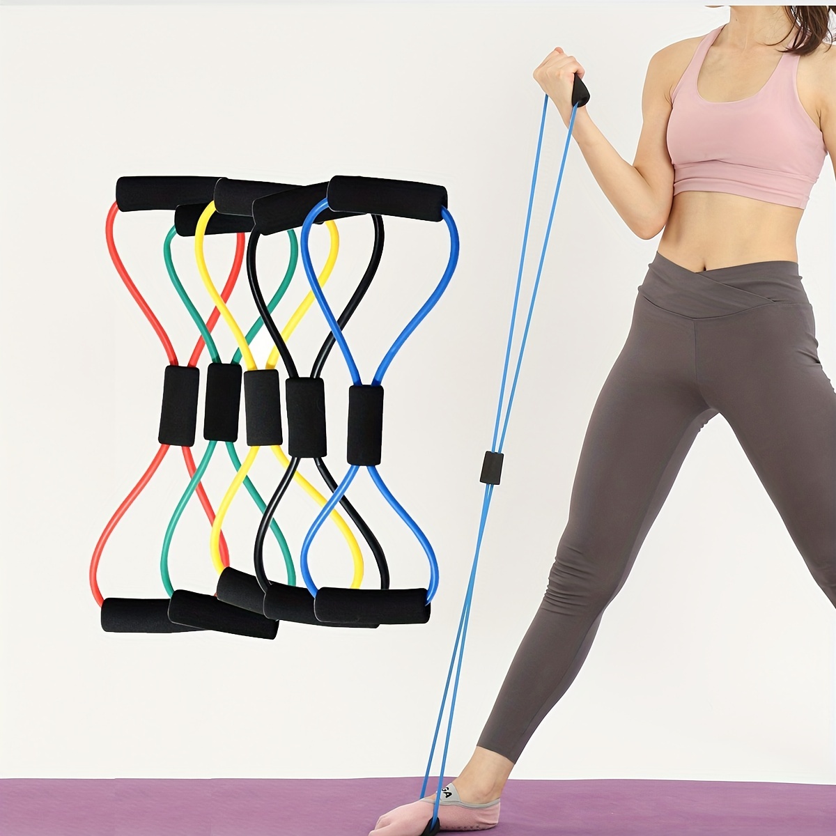 Portable Fitness Resistance Band Thighs Butt Squats Ideal - Temu