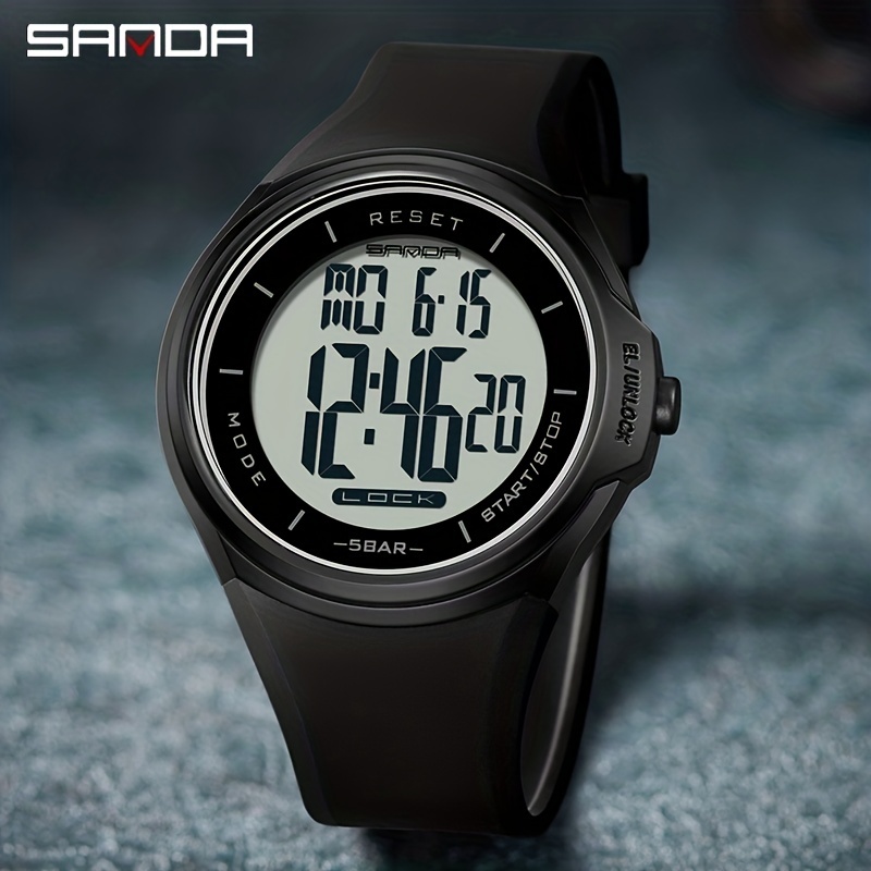 SKMEI Official Men Digital Watches Touch Screen Display Sports Wrist Watch  Waterproof Male Electronic Clock 
