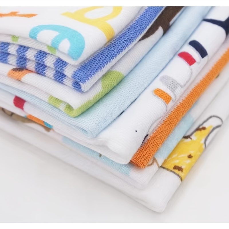 8 PCS / LOTE Toallas de algodón para bebés recién nacidos Toalla de saliva  Toalla de lactancia para bebés y niñas (Color para niñas)