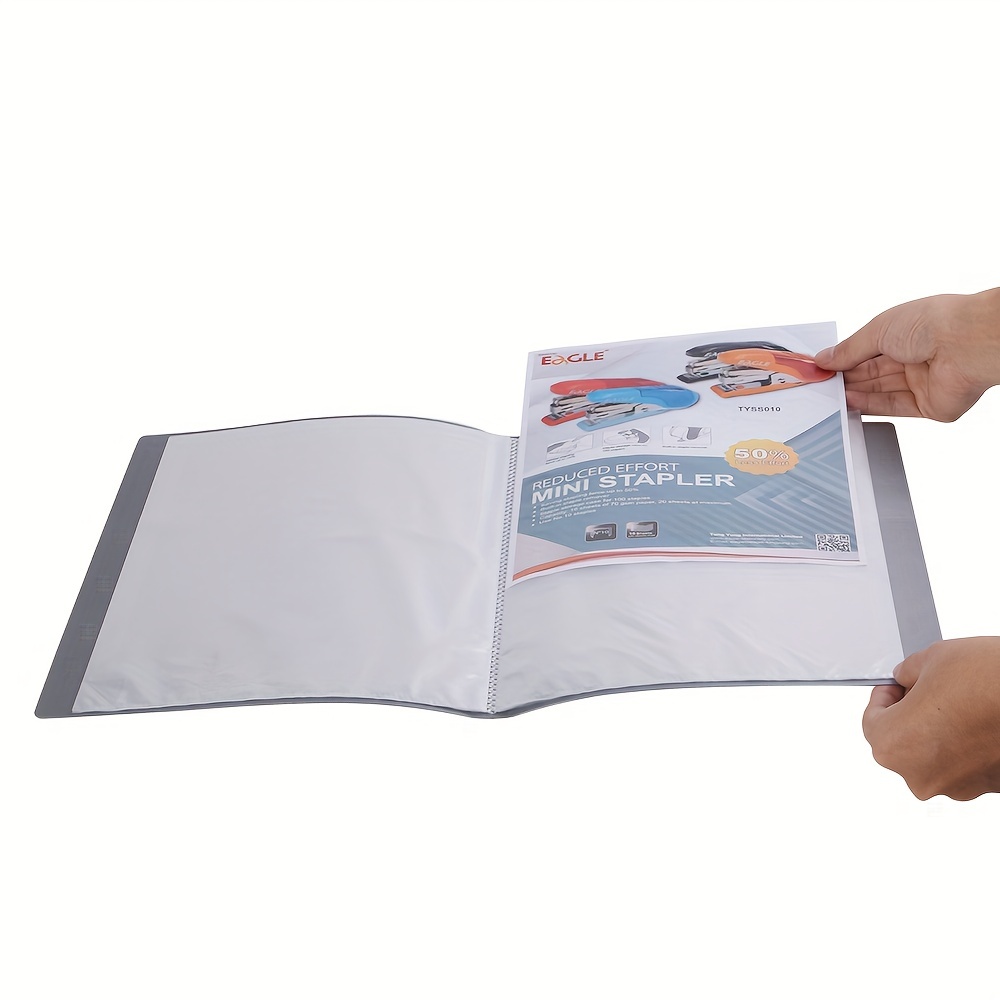 Binder With Plastic Sleeves 60 pocket Presentation Book - Temu