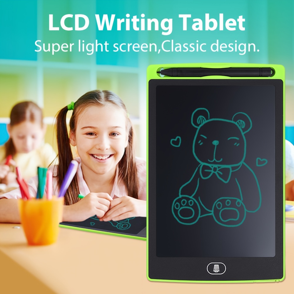 Lcd Writing Tablet Doodle Board With Lock Key Drawing - Temu