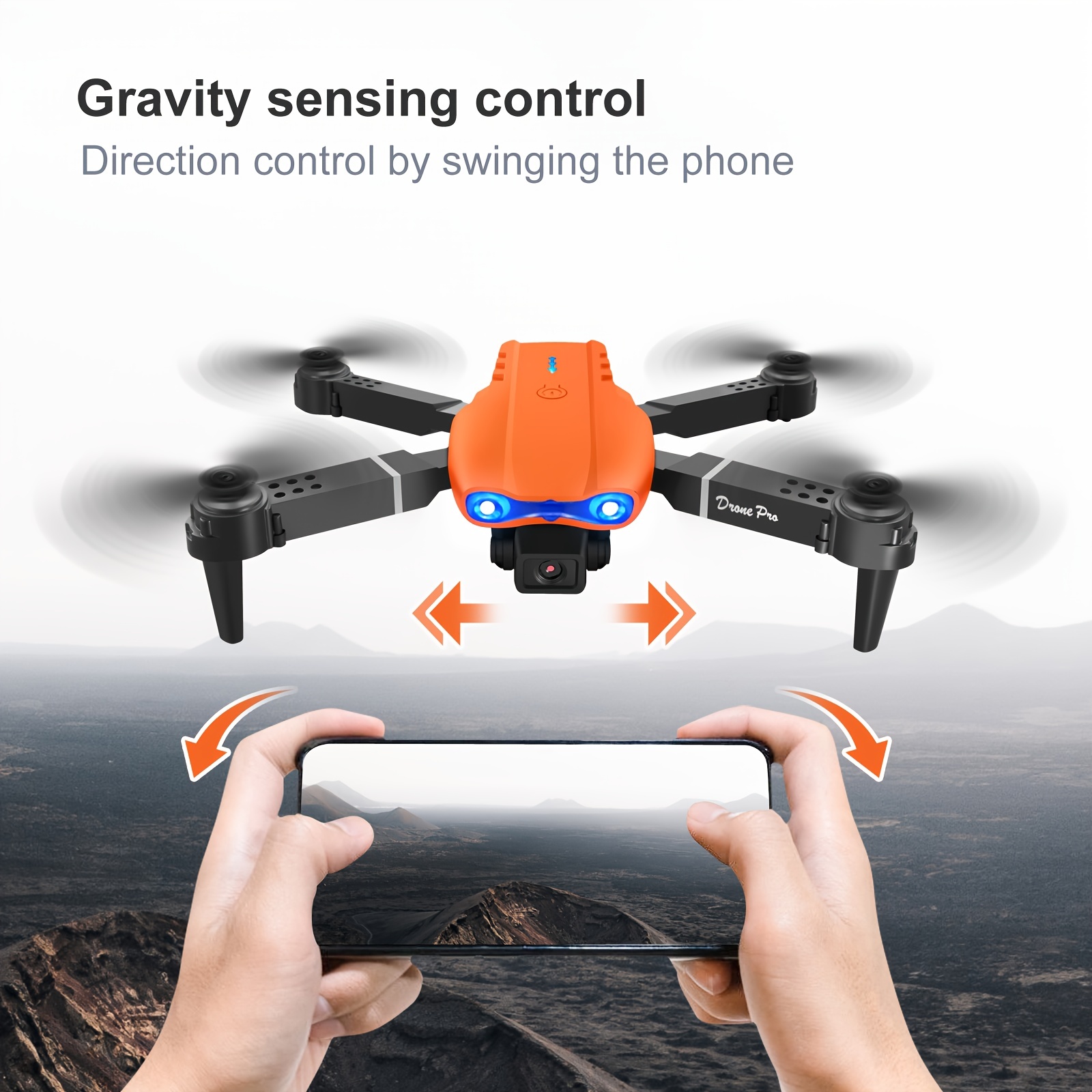 e99 pro drone with hd camera wifi fpv hd dual fold rc quadcopter altitude hold indoor and outdoor affordable drone christmas halloween thanksgiving gift details 6