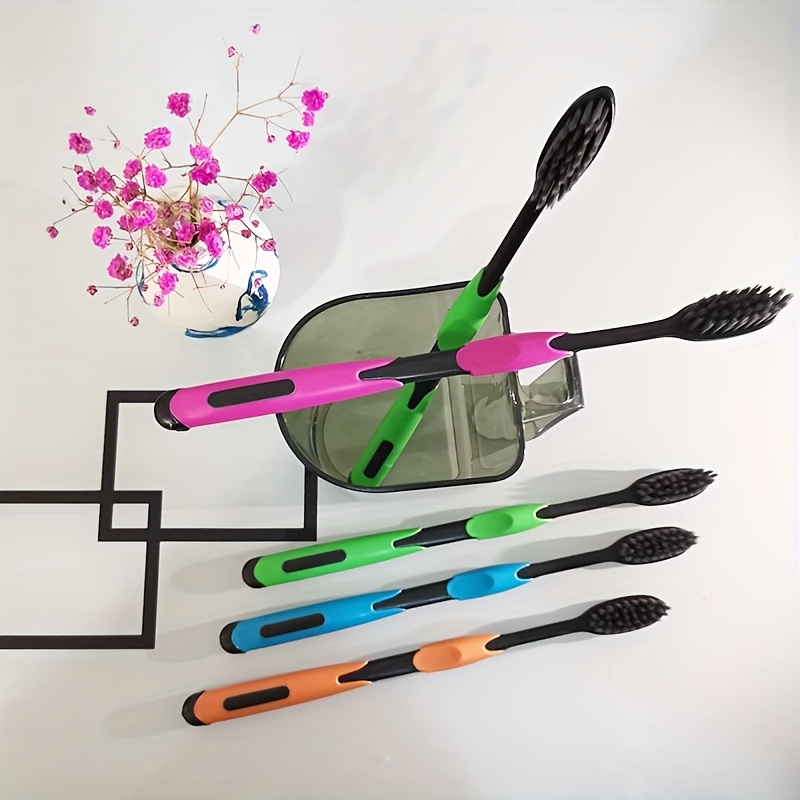 1 шт./3 шт./4 шт., бамбуковая зубная щетка с мягкой щетиной, взрослая зубная щетка для мужчин и женщин, дорожная   щетка с тонкой щетиной подробные сведения 4