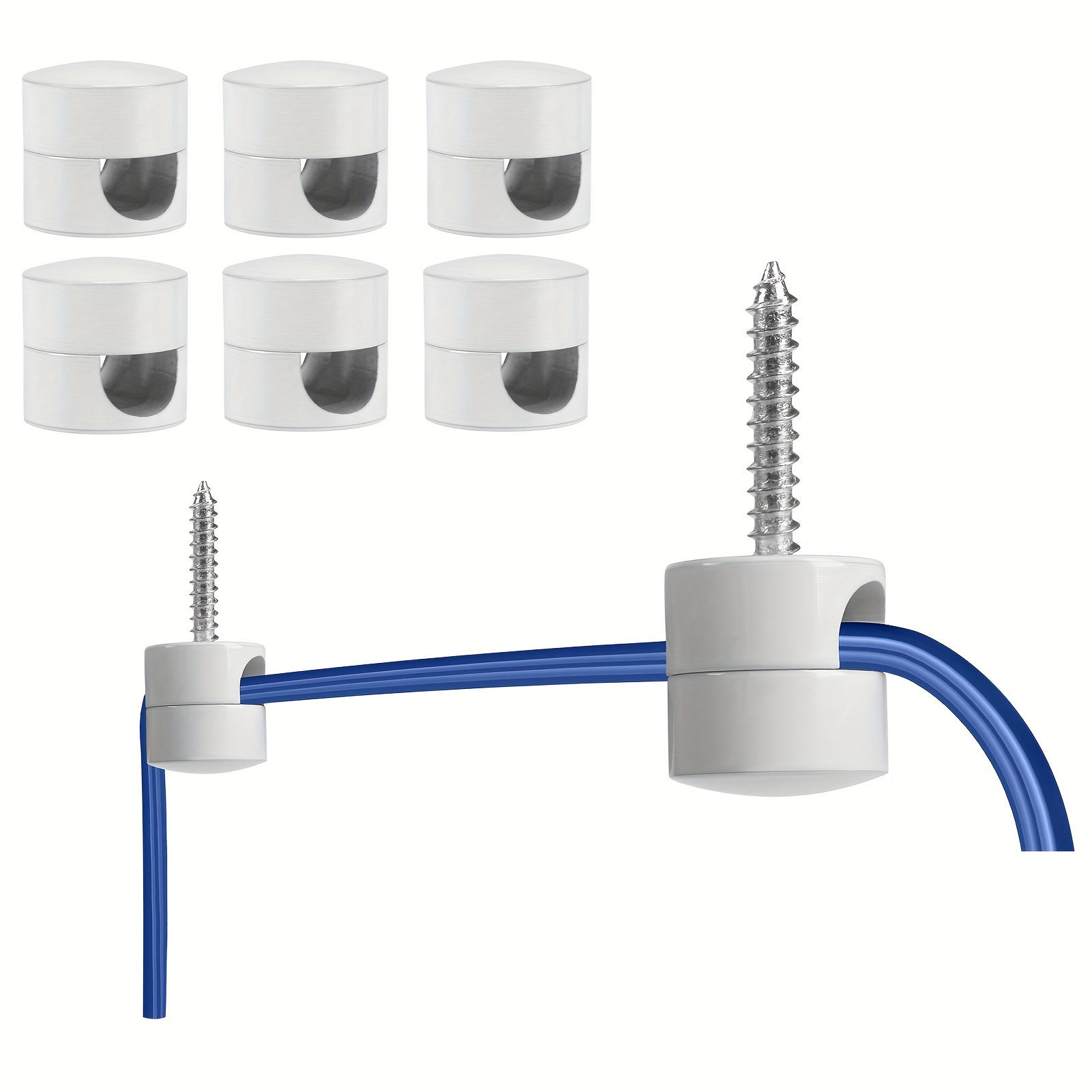6 Pack Plastic * Hooks For Ceiling Hanging, Lamp Hook For Hanging, Pendant  Lighting Fixture, Ceiling Light Hook For Chandelier Ceiling Lights Cable