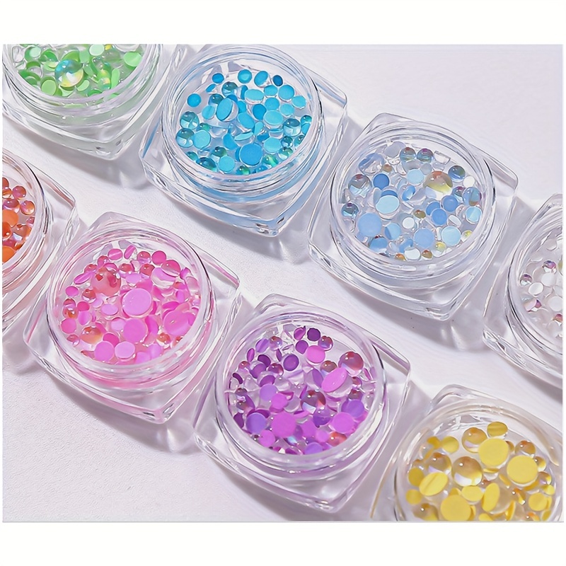 Colorful Nail Art Pearls Beads Flatback Pearls For Crafts