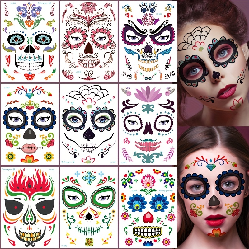 Face Stickers Face Painting Stickers Angel Wings Tattoo - Temu