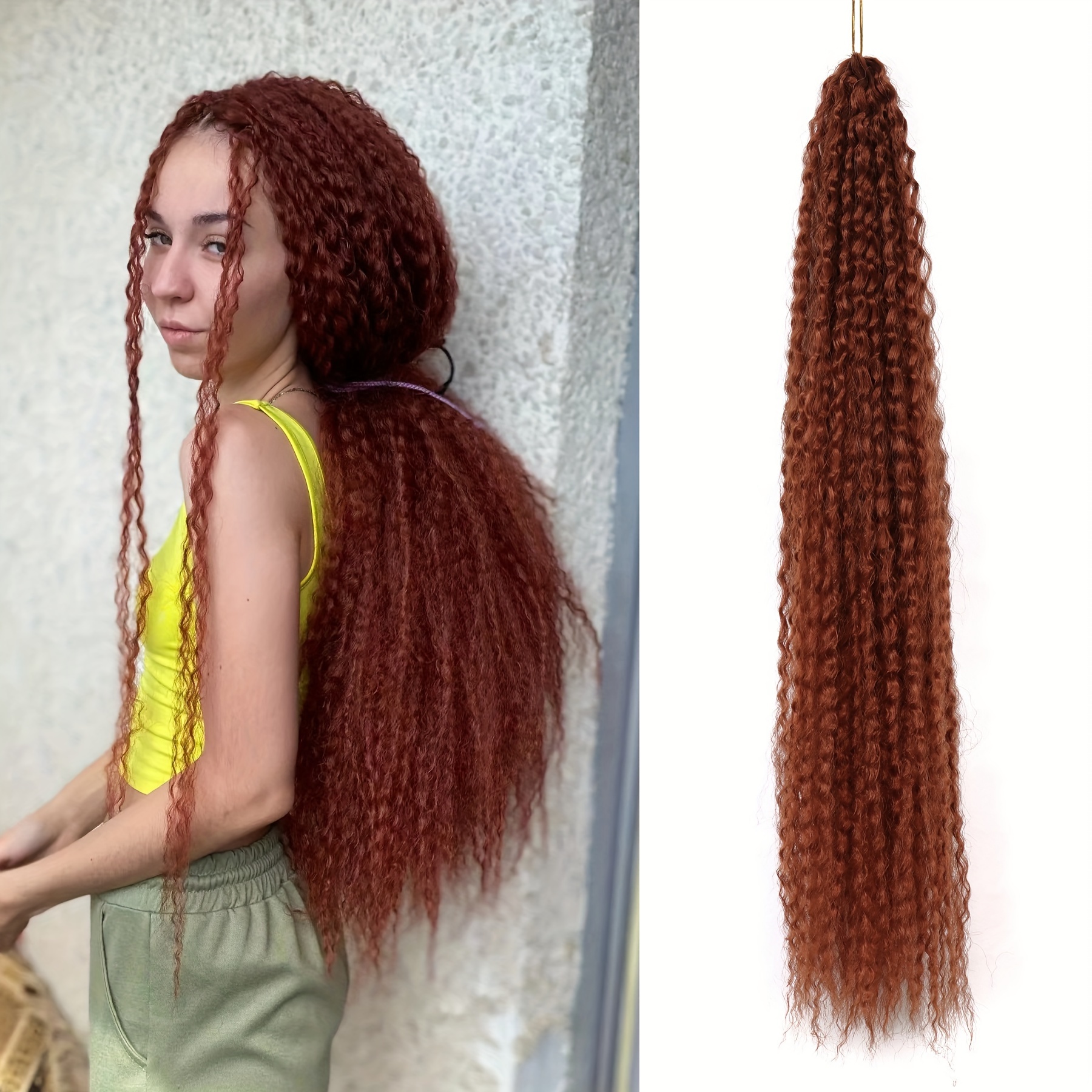 Curly hair 2024 extensions for crochet