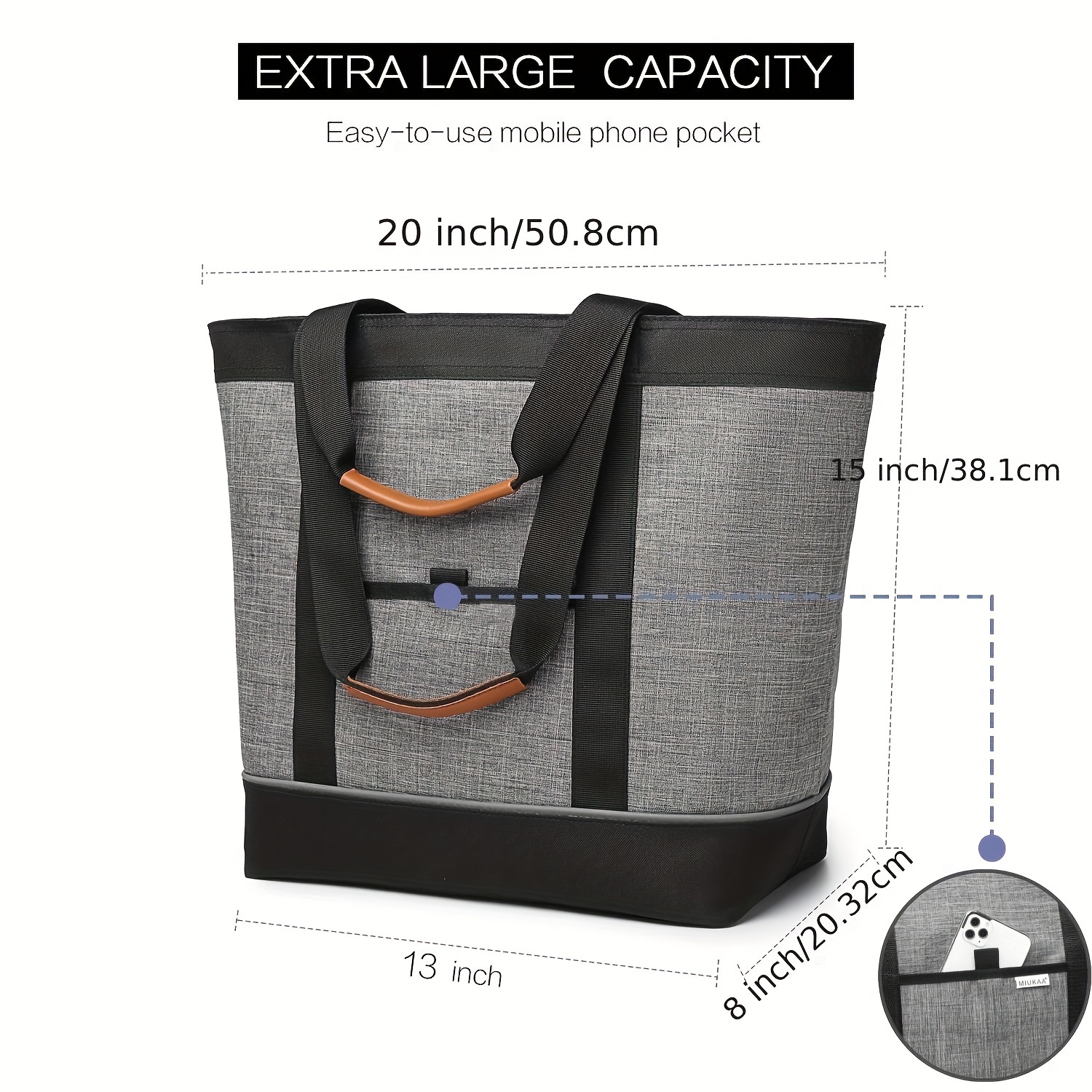 Large thermal tote best sale bags