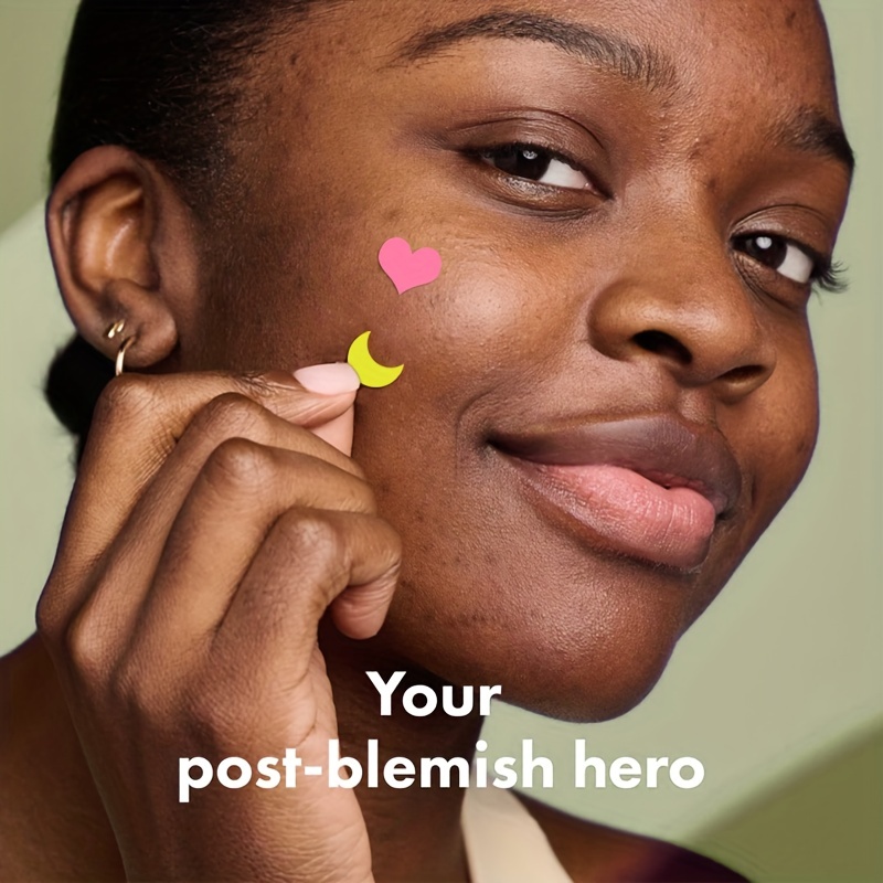 Acne Patch Moon Fluorescent Style Heart Shaped Sticker