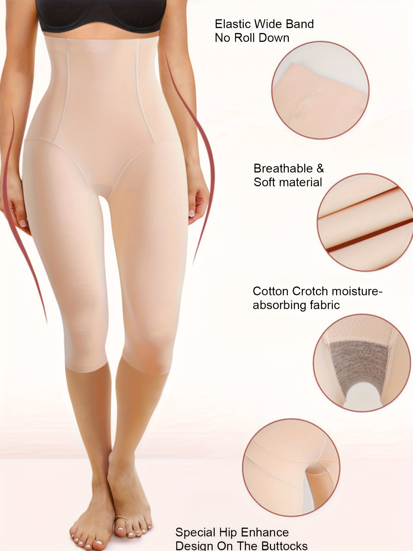 Laides Seamless Full Body Shaper Firm Tummy Control Shapewear