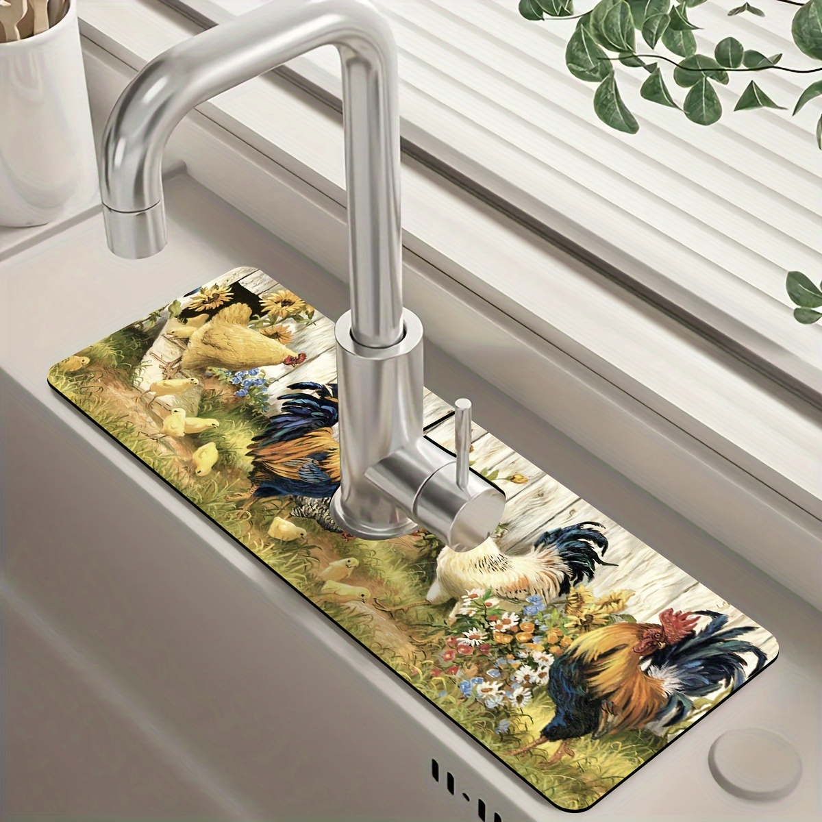 Sink Splash Faucet Guard Mat Kitchen Silicone Pad Drain Guard