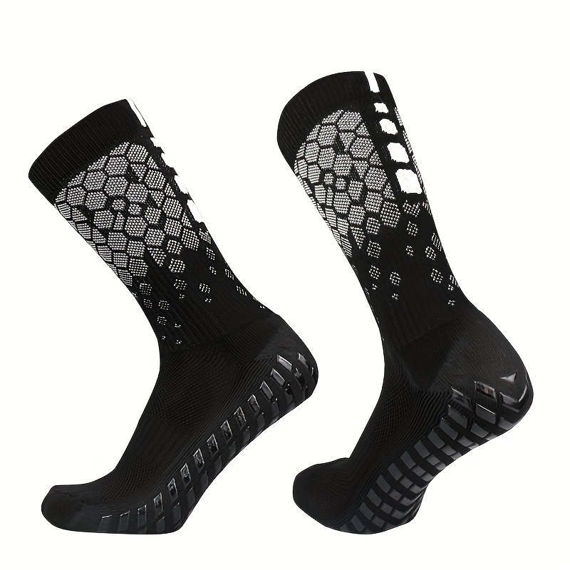 Non slip Silicone Bottom Football Socks Mid calf Breathable - Temu
