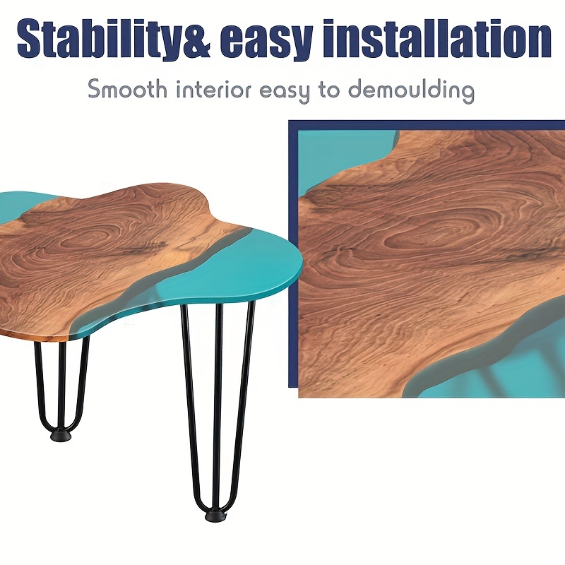 Irregular Large Resin Table Silicone Mold Epoxy River Table - Temu