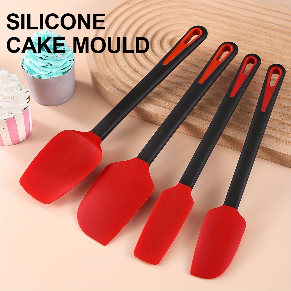  Silicone Jar Spatula, 600F Heat Resistant Non-Stick Rubber  Scraper, Perfect for Jars, Smoothies, Blenders, One Piece Utensils