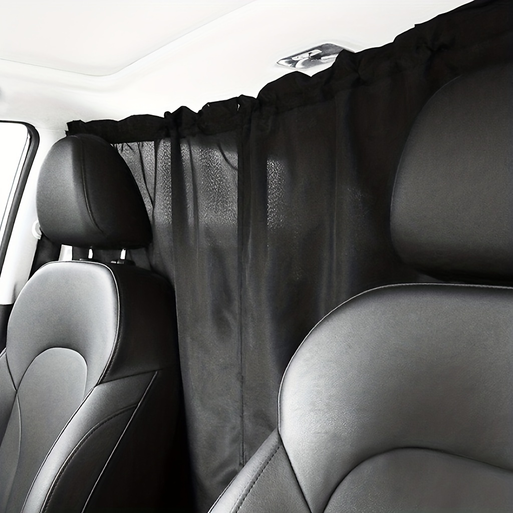 Black Car Front Rear Partition Curtain In car Middle Shade - Temu