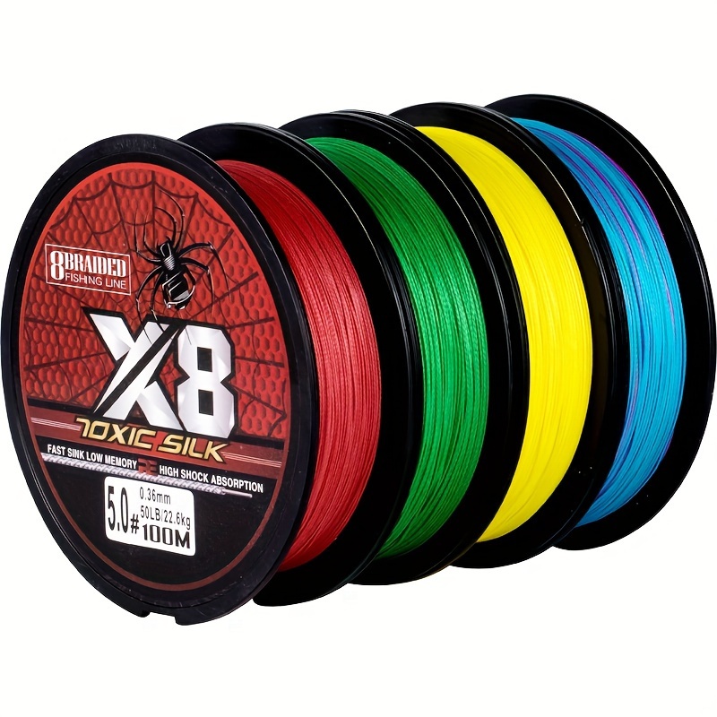 109yds 8 Braided Pe Fishing Line, Bite-resistant Durable Strong