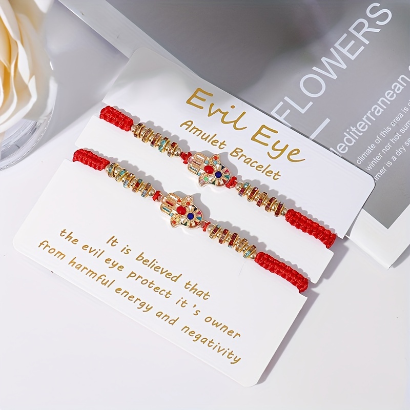 BONITTER 24/12 PCS Evil Eye Bracelets Pack For Women Girls Boys Mexican  Braclets Set Protection Amulet Anklets Jewelry Gift