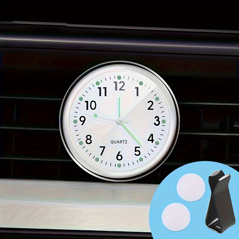 Small Mini Digital Car Clock Car Interior Stick Watch Mechanical Quartz  Clock Car Decorative Accessory For Boat/Bicycle/Home