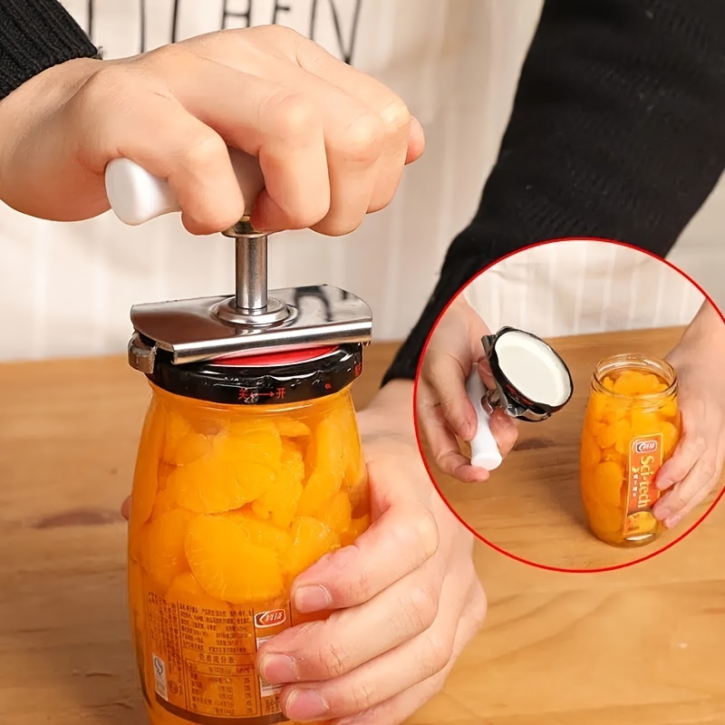 Stainless Steel Lids Off Jar Opener Bottle Can Opener For Accessories  Gadget Adjustable Jar Opener - Temu