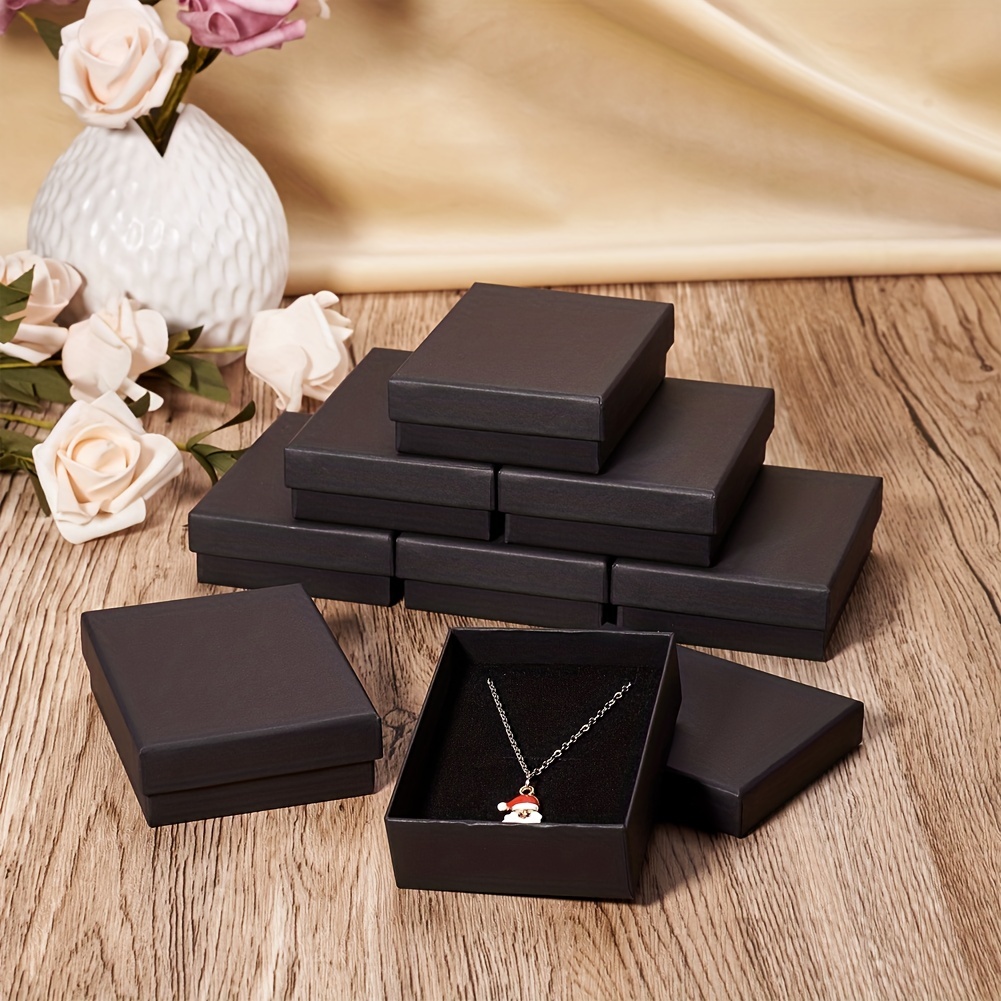  24Pcs Black Ring Earring Box - Jewelry Box Black