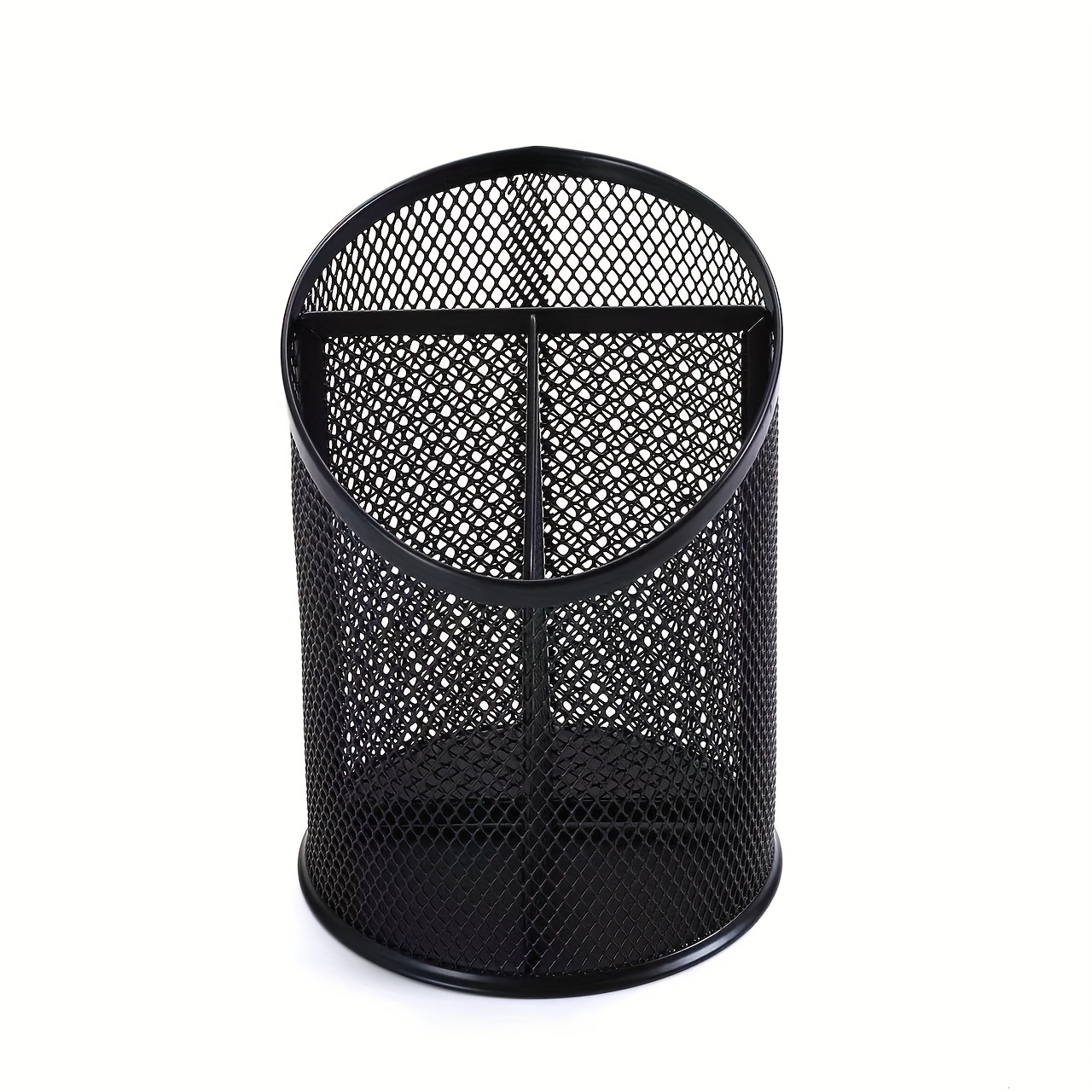 Pen Holder Pen Organizer Desk Mesh Round Pencil Holder - Temu