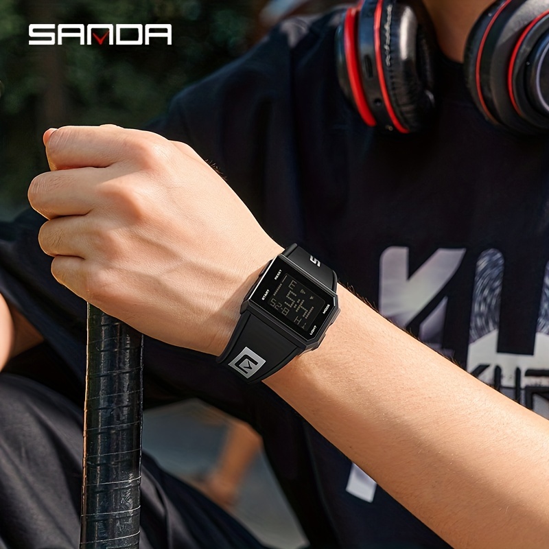 SANDA – montre de Sport de plein air pour homme, accessoire de luxe, avec  compte à rebours des calories, électronique, originale, lumineuse, nouvelle  collection