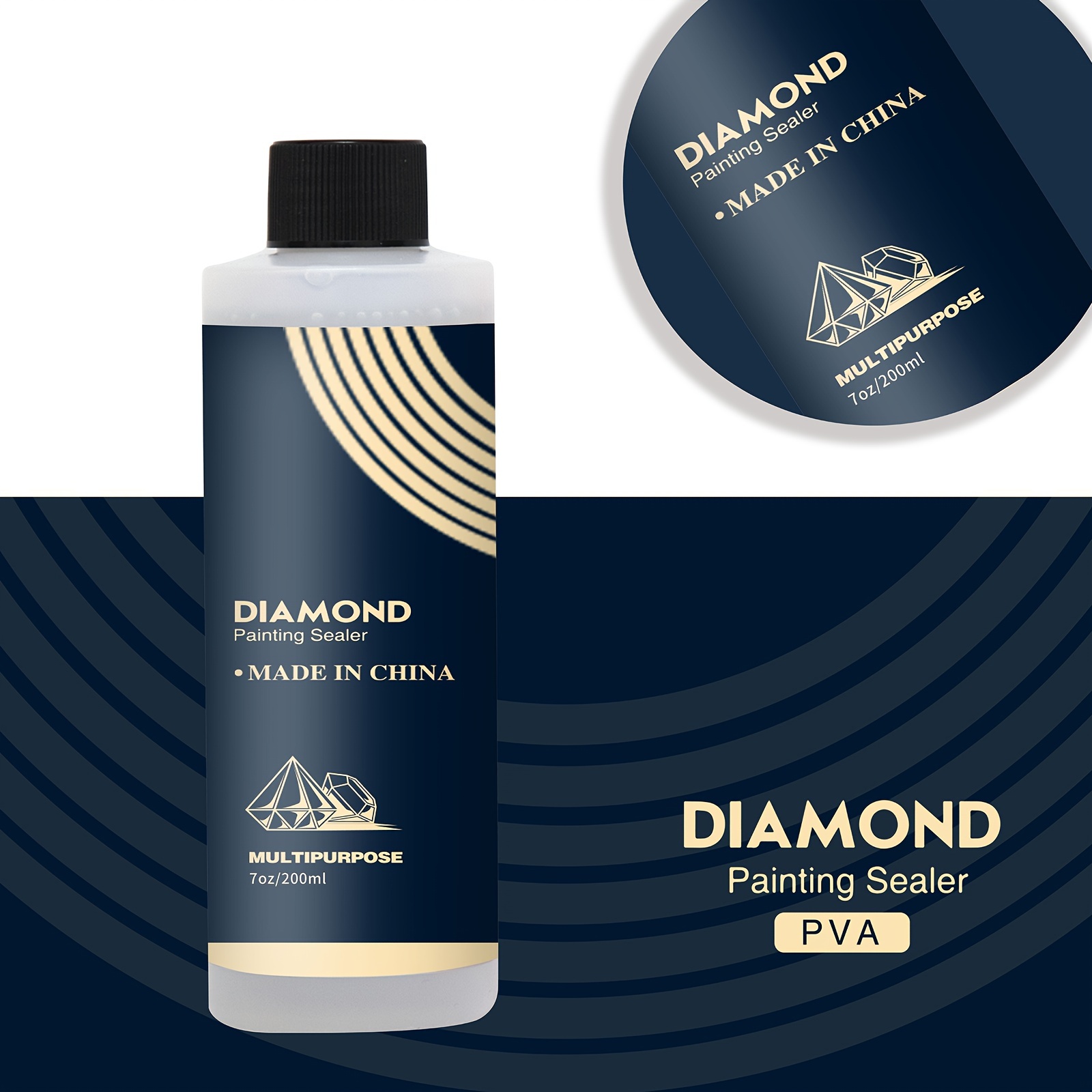 Diamond Painting Sealer With Brushes 5d Diamond Painting Art - Temu