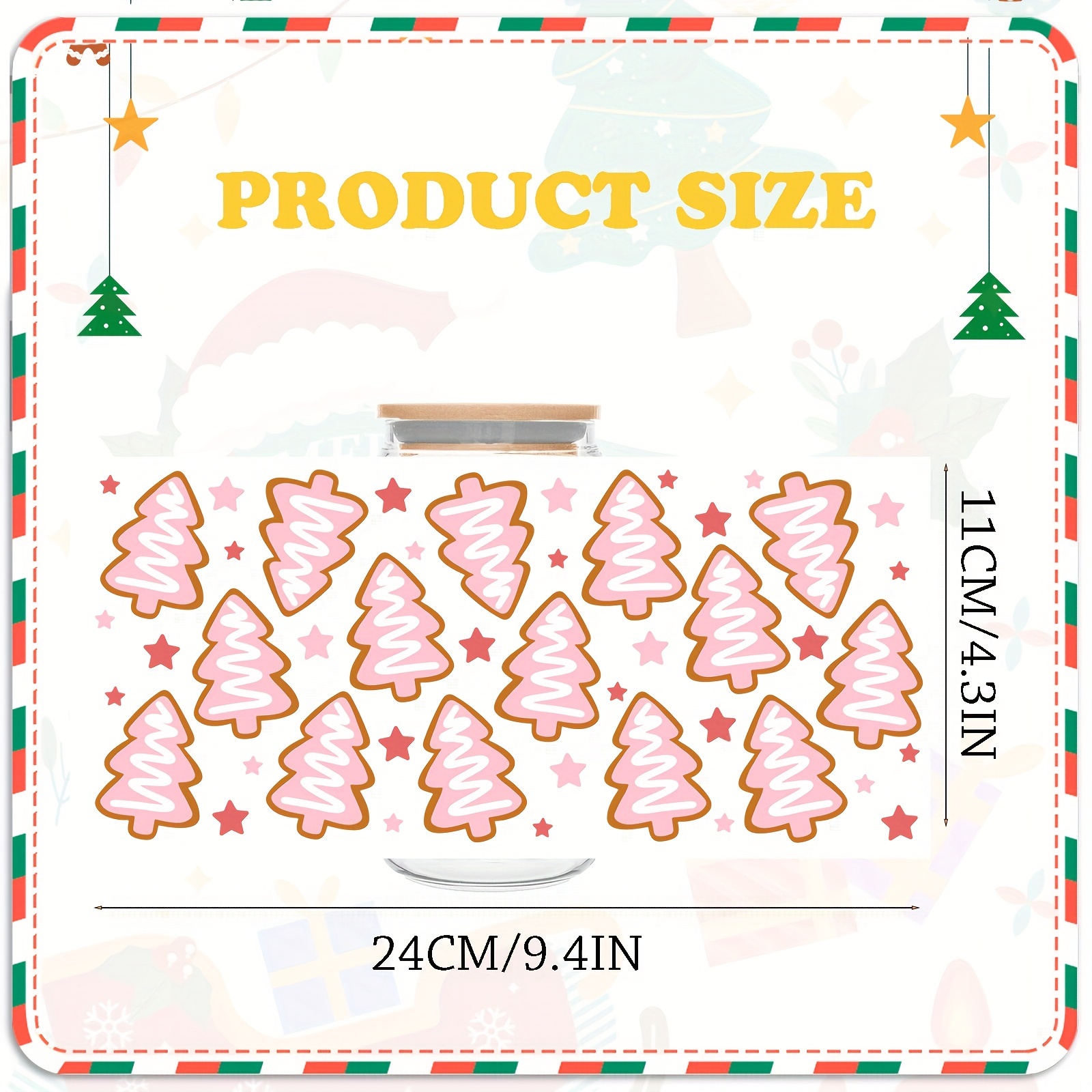 12+ New On santa's Pretty List Christmas 3D UV DTF Cup Decals Transfers  Stickers Custom FAll Season UV DTF Decals - AliExpress