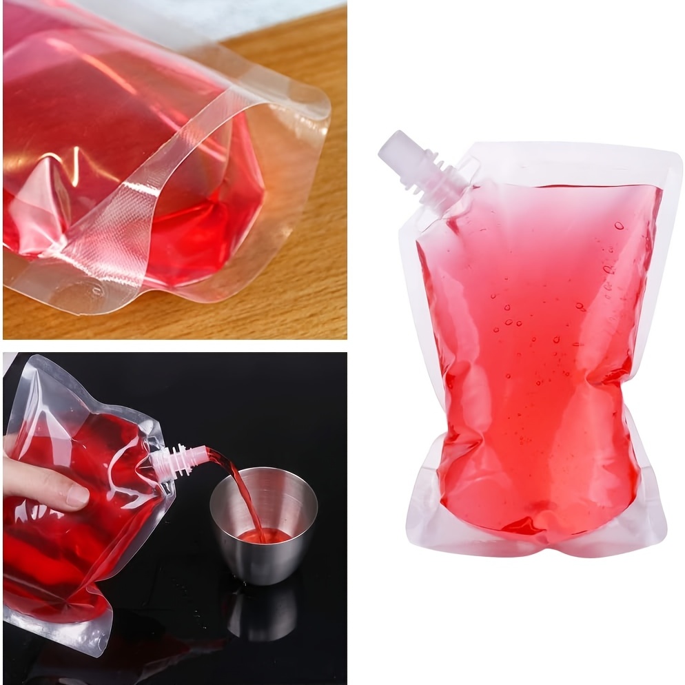 Bag Plastic Bags Drink Disposable Out Flask Drinkingflasks For Take Juice  Juices Drinks Pouch Beverage Pouches