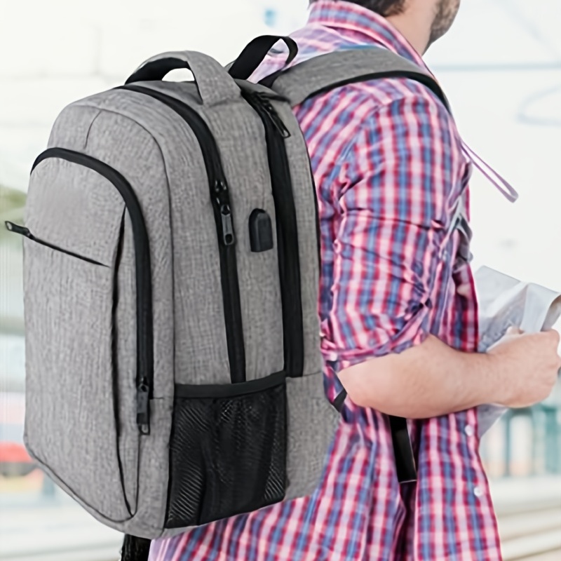 Travel Laptop Backpack with USB Charging Port - Waterproof