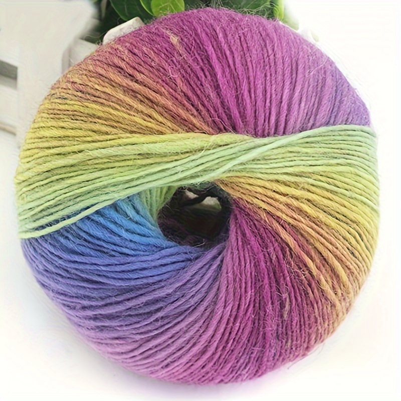 TEXXY 50g/Lot Section Dyed Alpaca Yarn for Knitting and Crochet Scarf 4