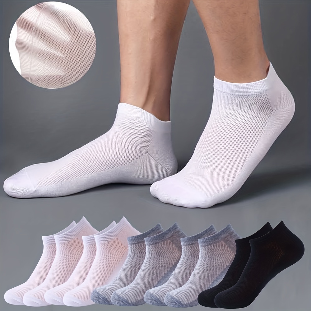 Unisex Comfy Ankle Socks Plain Color Invisible Sock Men's - Temu