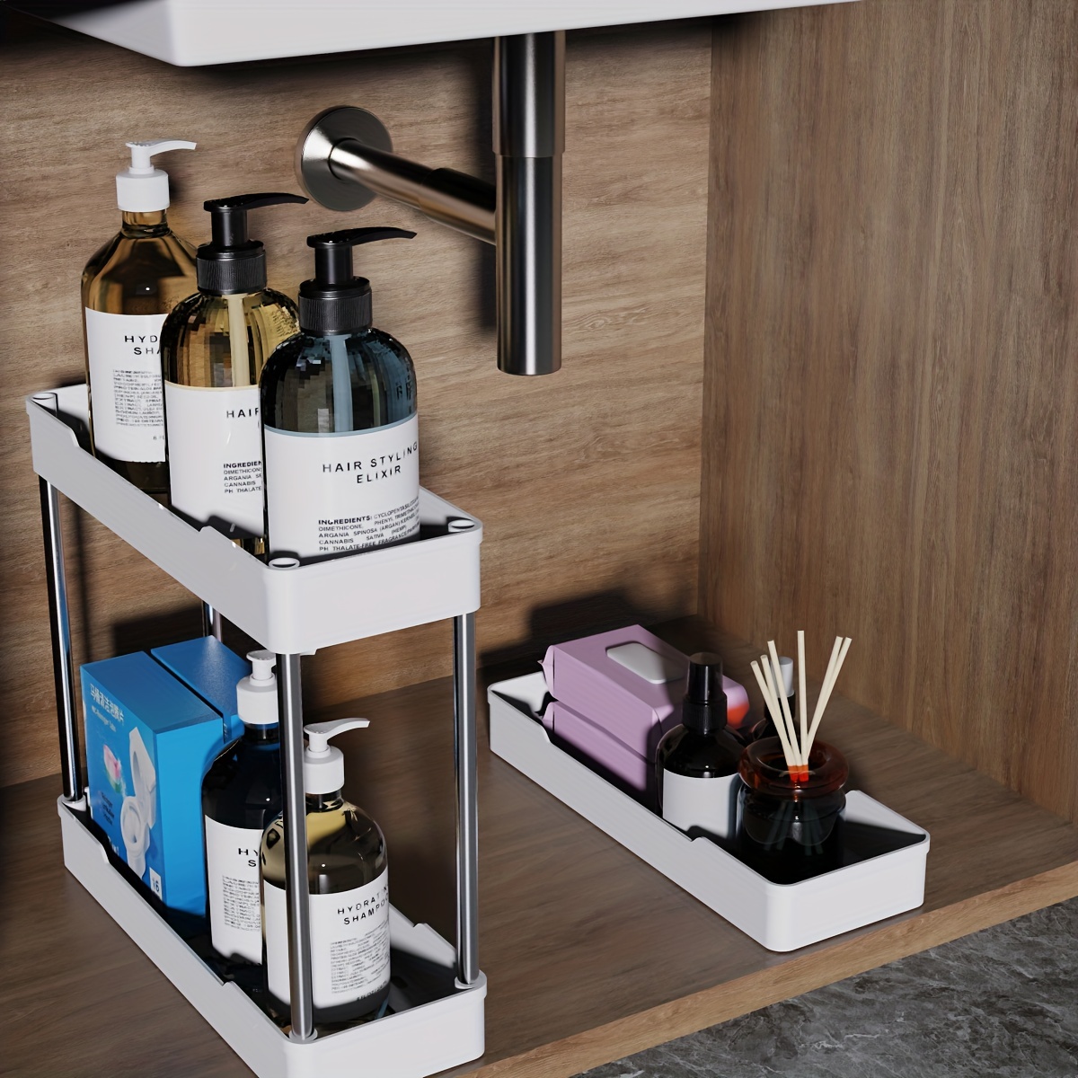 SPACEKEEPER Under Sink Organizers Storage, Bathroom India