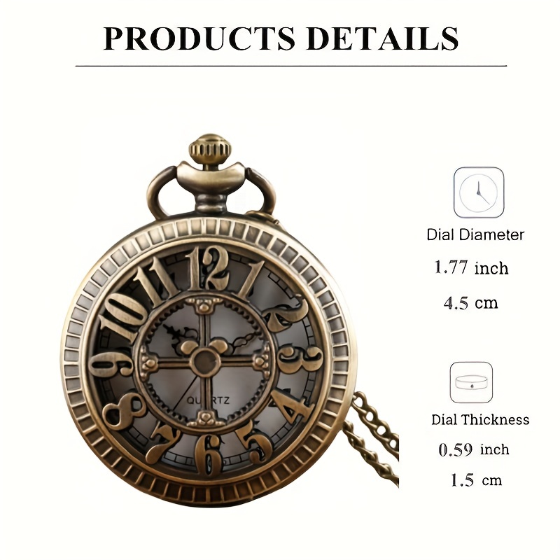 Costume pocket watch with cheap chain