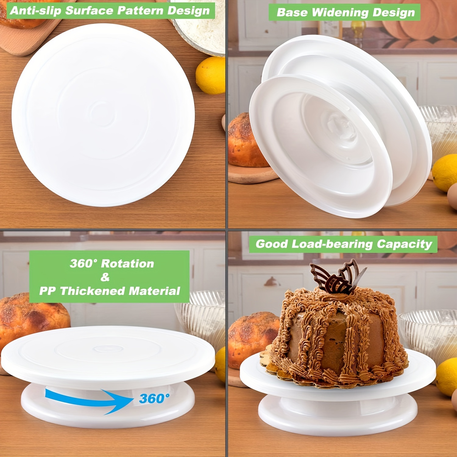 Smooth Revolving Cake Turntable Perfect For Decorating - Temu