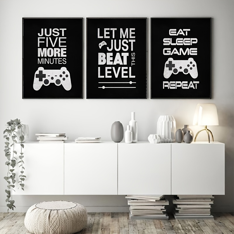 Gamer Wall Decor Video Game Chart Poster For Gaming Room - Temu