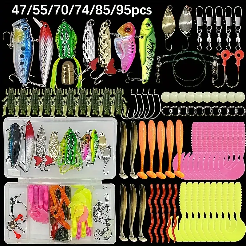  Basic Fishing Tackle Starter Kit, Freshwater Soft