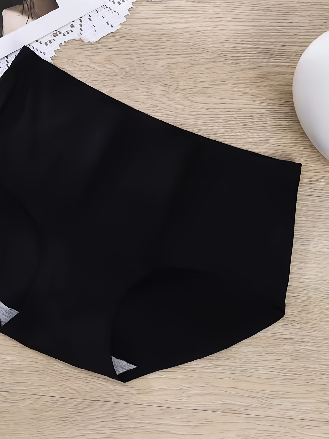 Women's Ice Silk Panties Ladies Solid Seamless Underwear Female