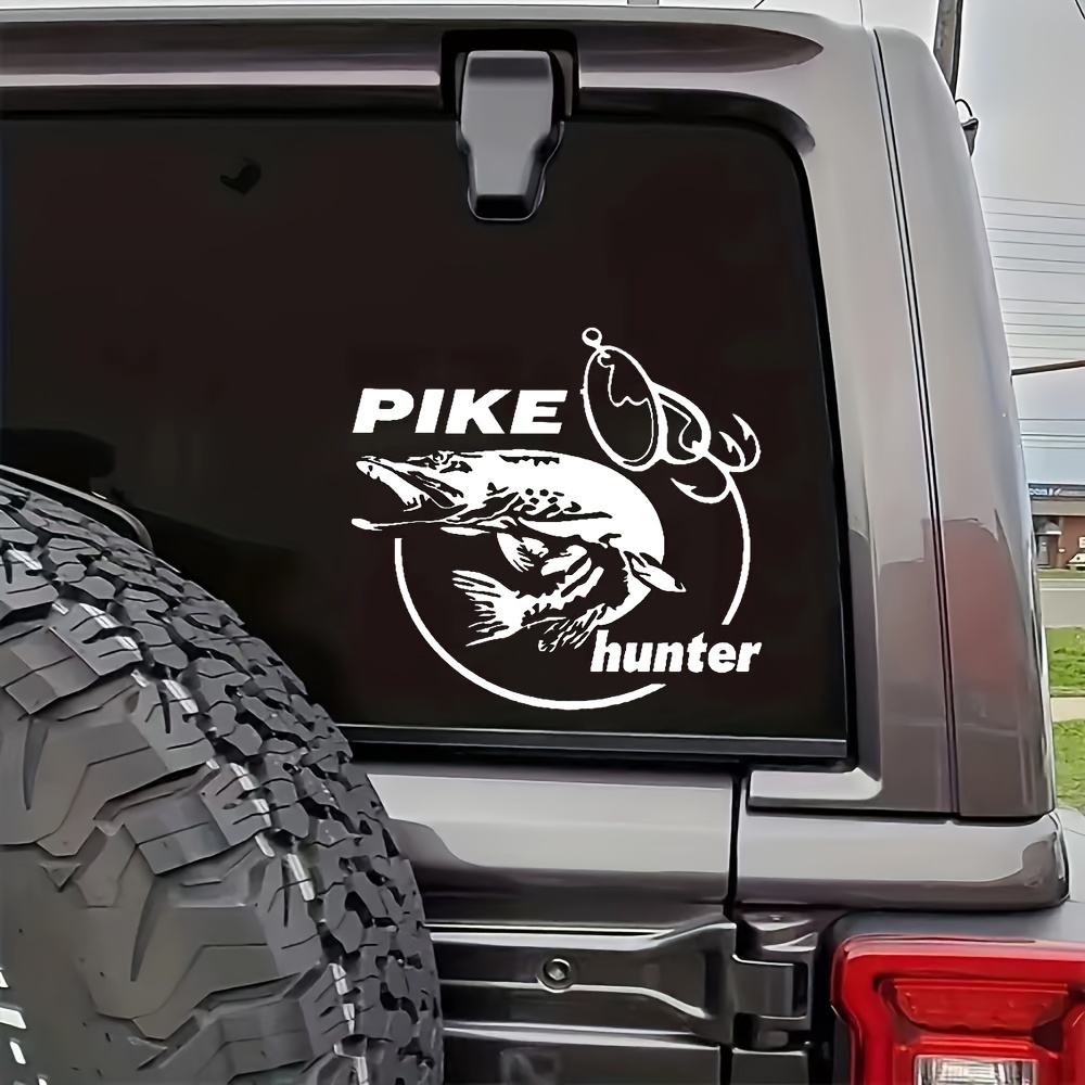 Kaufe Pike Hunter Fishing Hood Tailgate Side Window Aufkleber Auto LKW  Aufkleber Dekoration