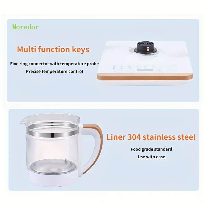 Health Pot Mini Electric Kettle Smart Glass Teapot Thermo Water