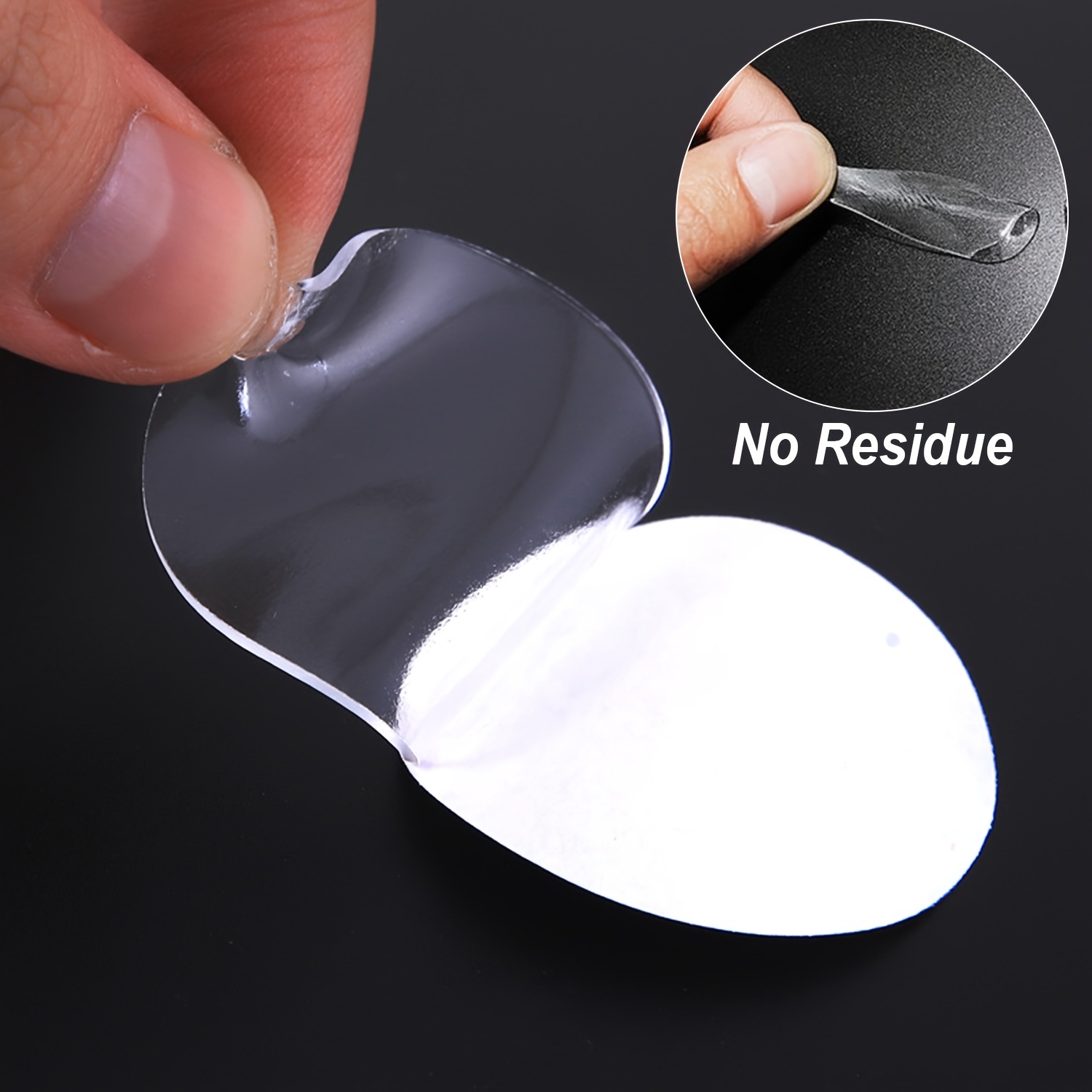 

Transparent Double Sided Sticky Adhesive Dots, 70pcs Round Acrylic Clear Nano Glue Pads Heavy Duty, Removable Waterproof Strong Stickers Traceless For Wall Metal Glass Wood Purniture Poster Photo Diy