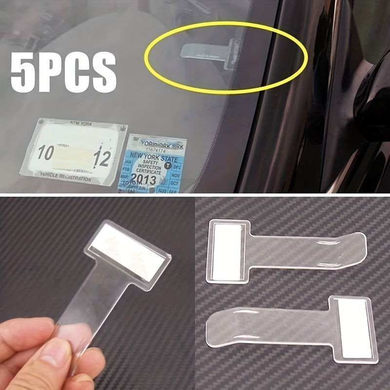 Set of 2 Car Parking Ticket Holder Vehicle Permit Ticket Holder Clip  Windscreen 