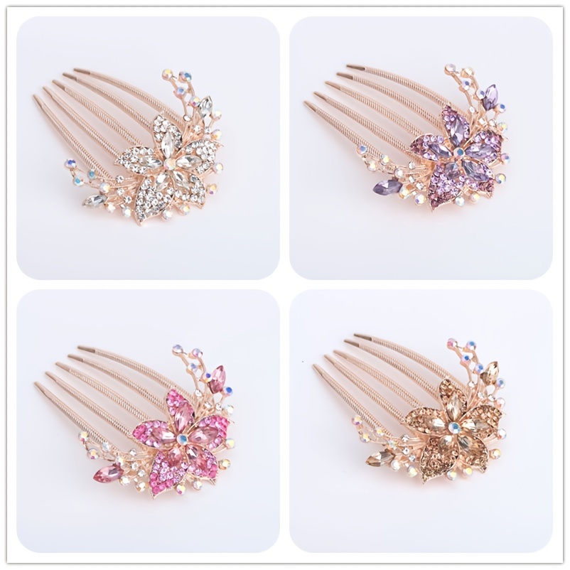 Rhinestone Hair Comb Barrette Hair Clip