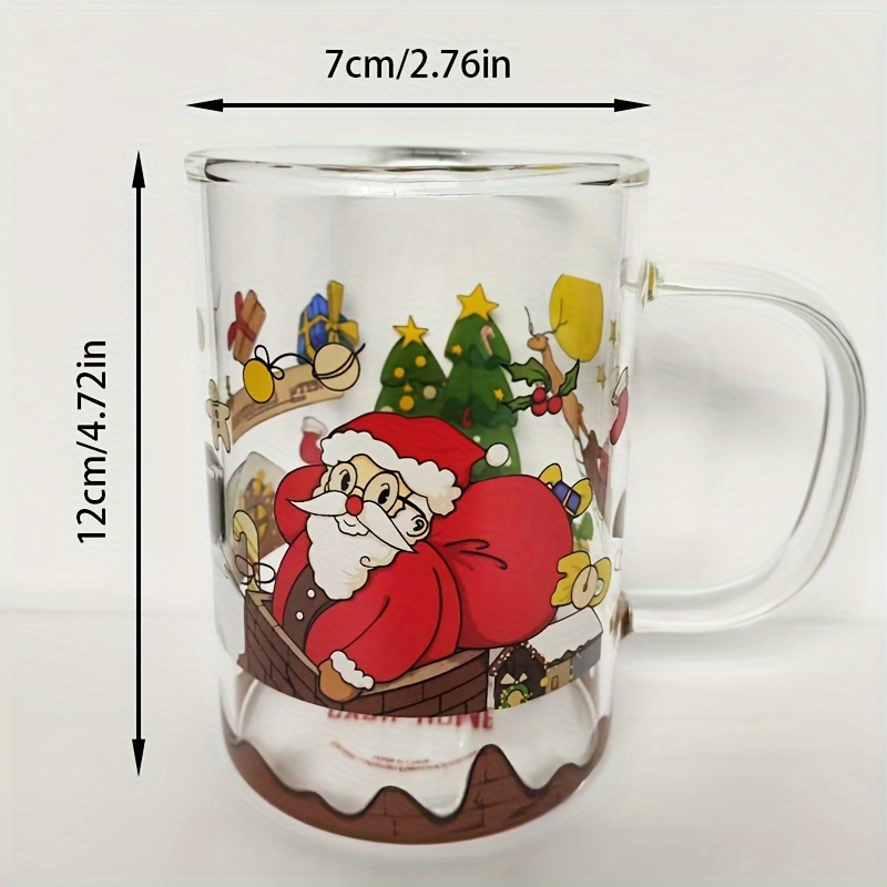 Disney 400ml Glass Cup Drinkware Cartoon Children Milk Mug Kitchen