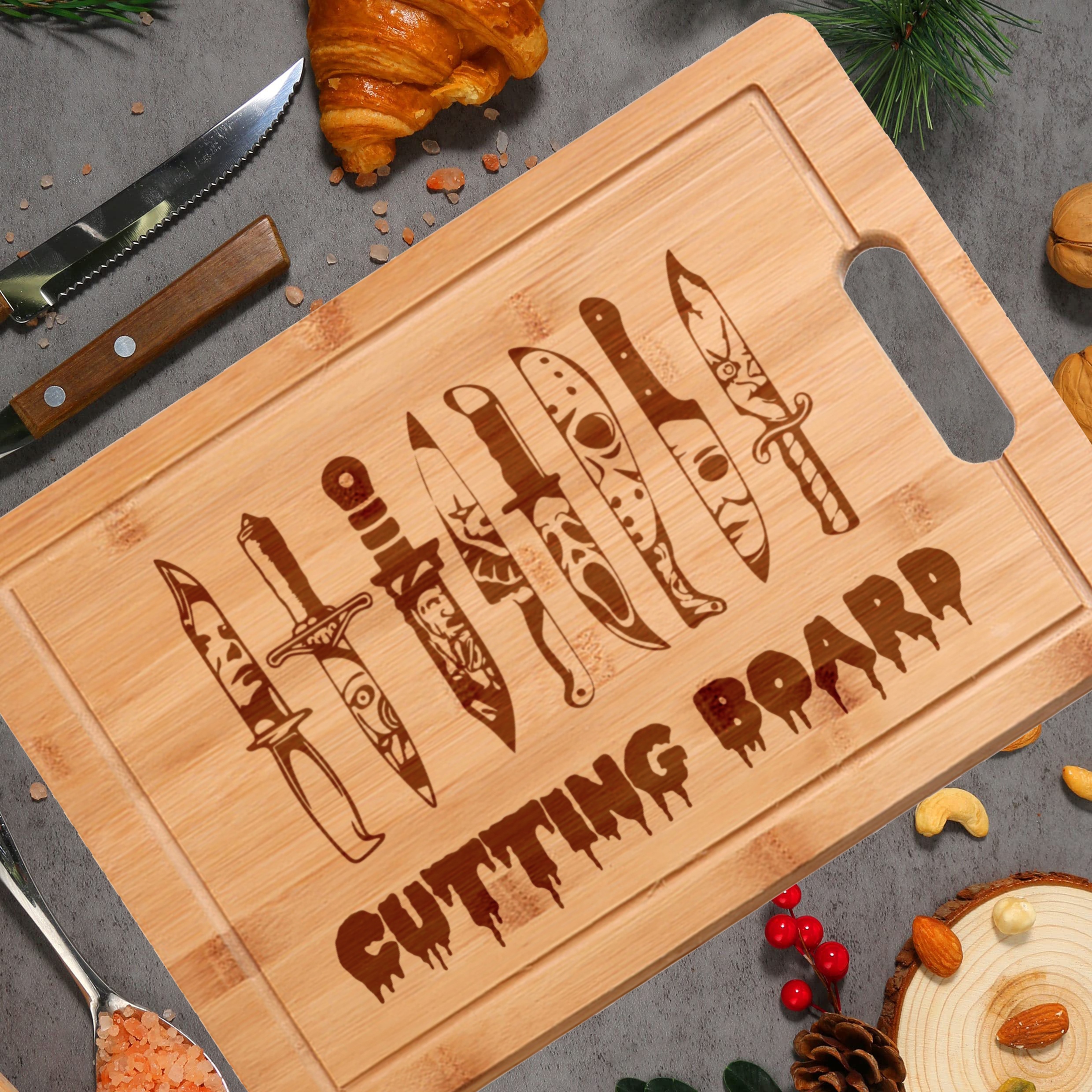Funny Kitchen Cutting Board - Bout to Starve - Gift for Cook