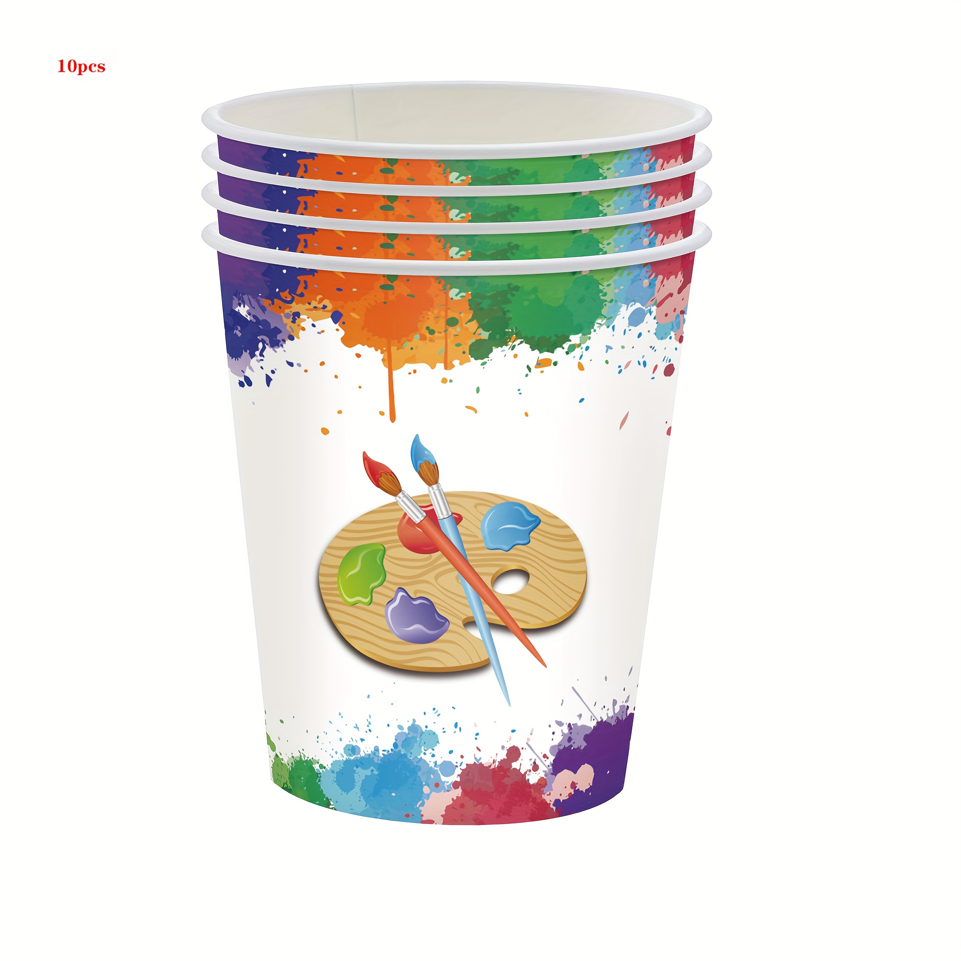 Art Party Supplies Painting Theme Party Tableware Kit - Temu