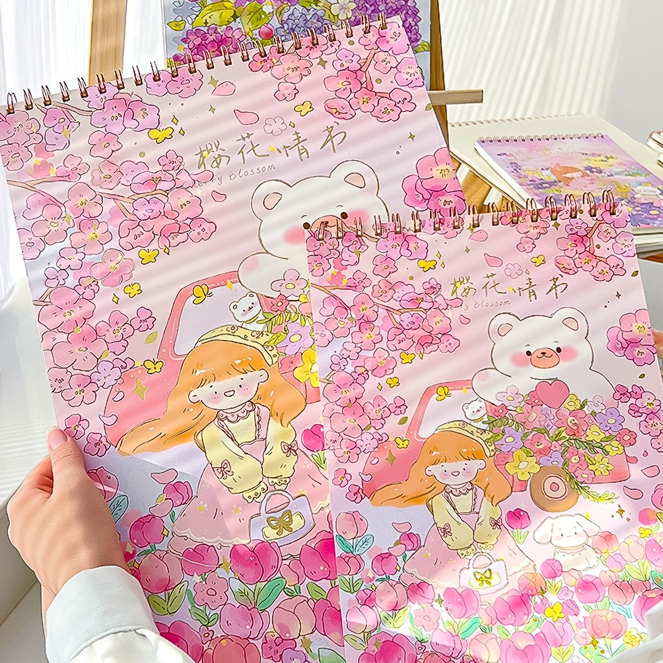 A4 Cute Girl Blank Sketchbook (single Book) - Temu