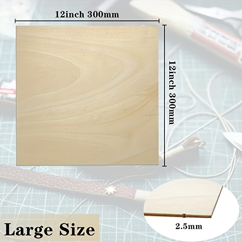 Basswood Sheets 10 Pcs 200/300mm 3mm Thick For Craft Diy Project